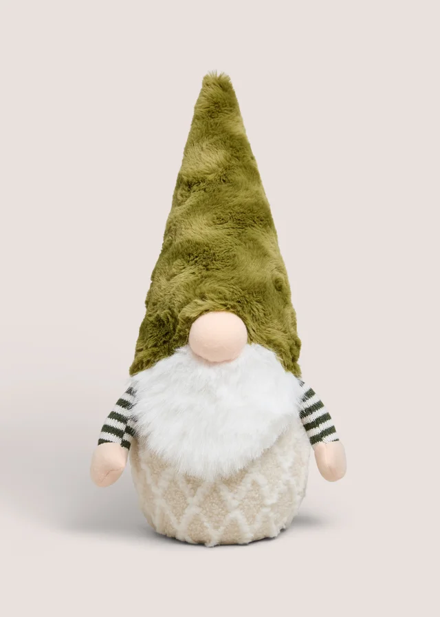 Large Green Striped Gnome