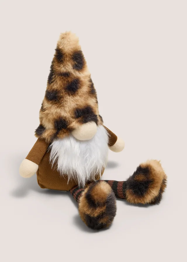 Small Leopard Print Gnome