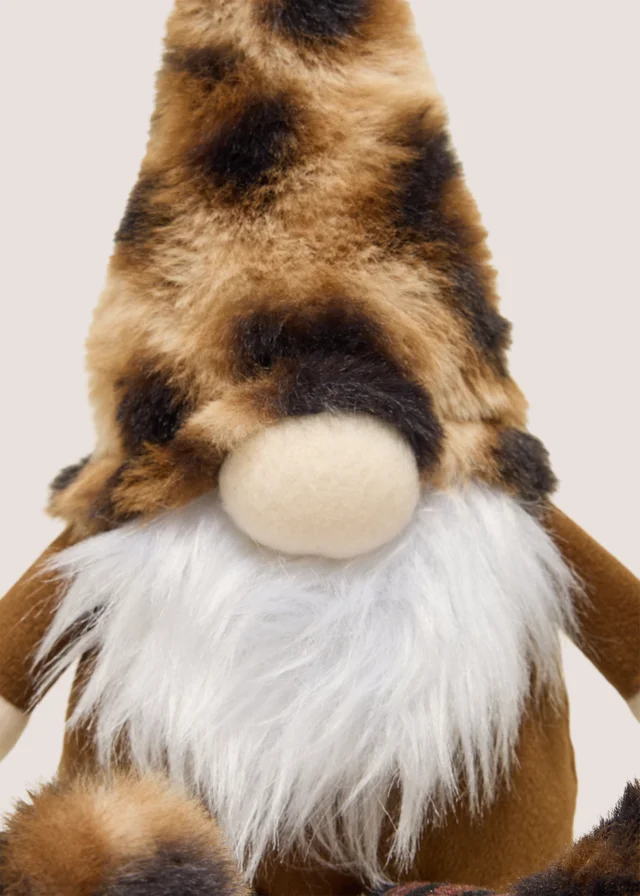 Small Leopard Print Gnome