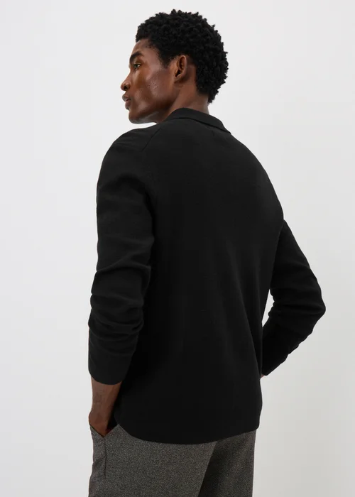 Black Smart Button Through Cardigan - S Image 2