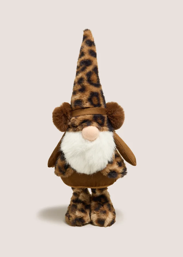 Leopard Print Standing Gnome