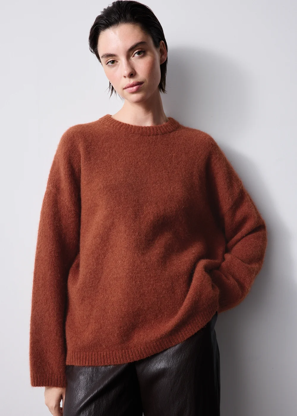 Ginger Alpaca Blend Fluffy Jumper - XS Image 1