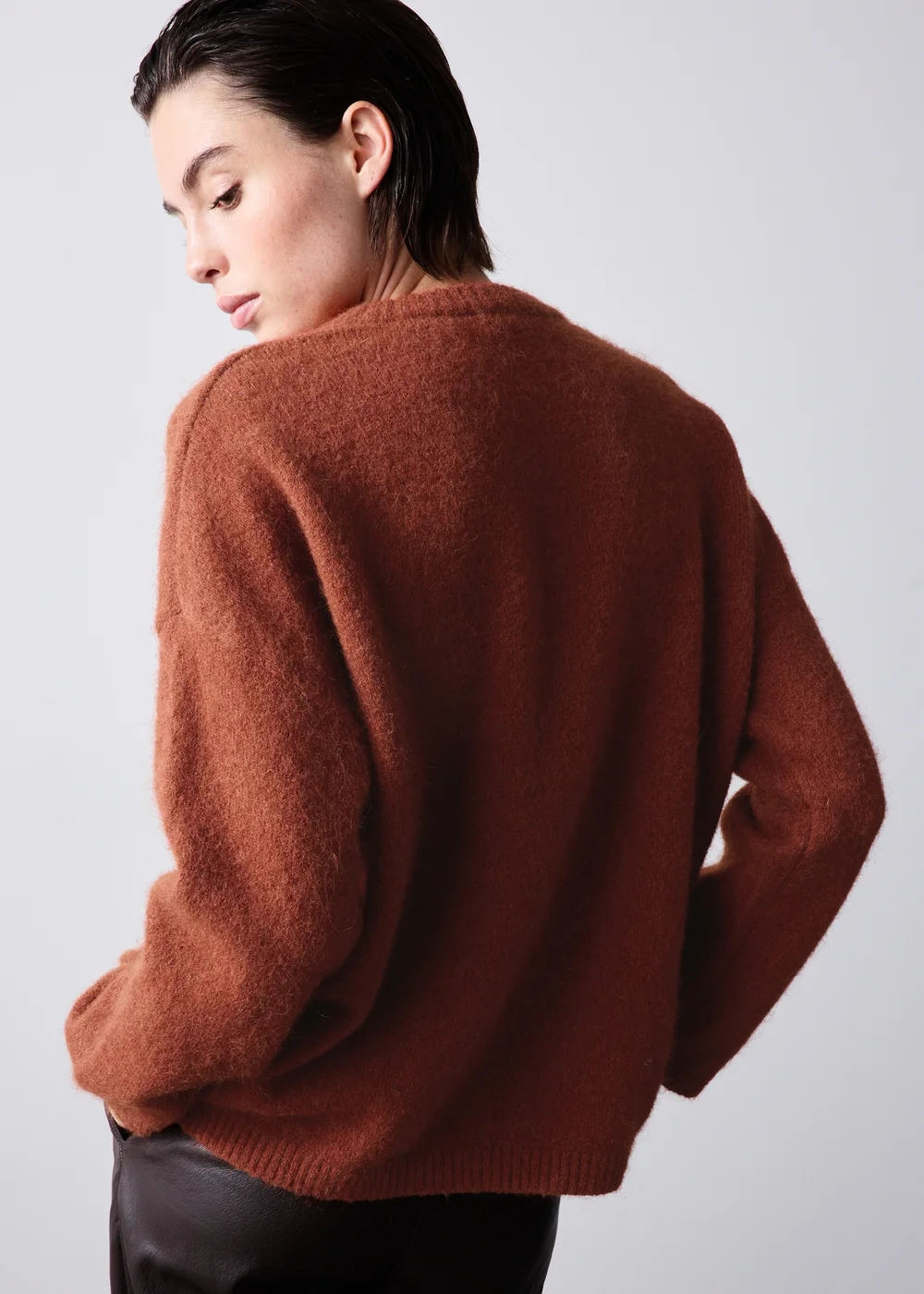 Ginger Alpaca Blend Fluffy Jumper - XS Image 3