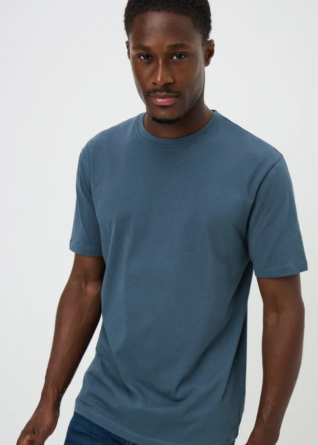 Blue Essential Crew Neck T-Shirt