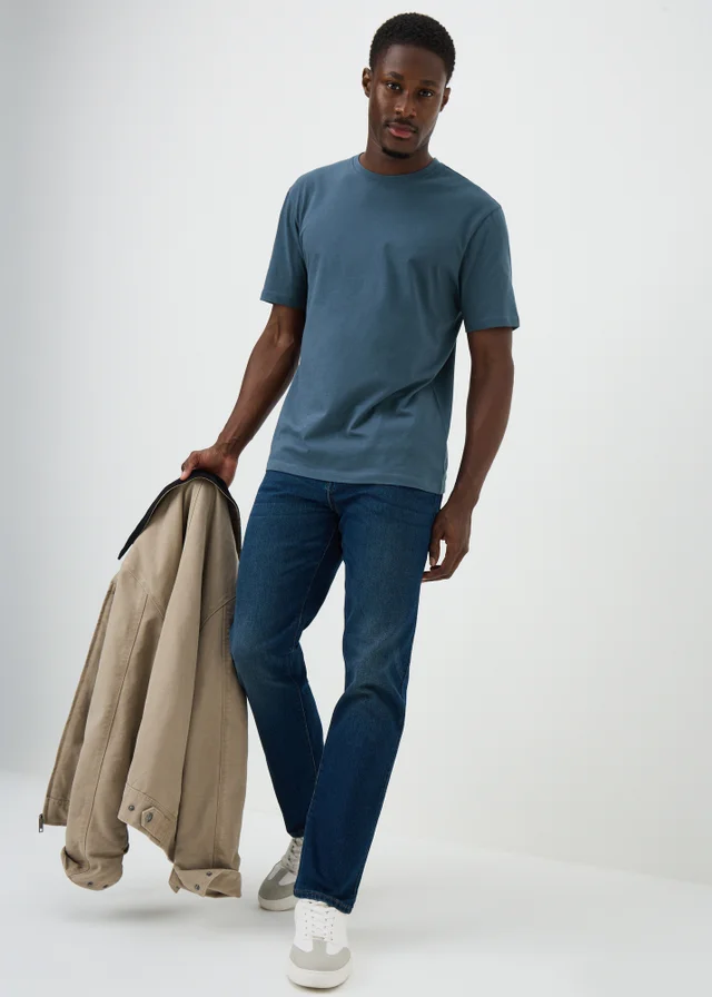 Blue Essential Crew Neck T-Shirt