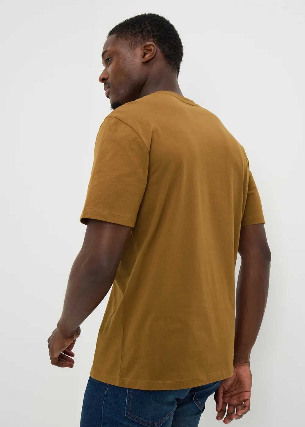 Mustard Essential Crew Neck T-Shirt - XS Image 2