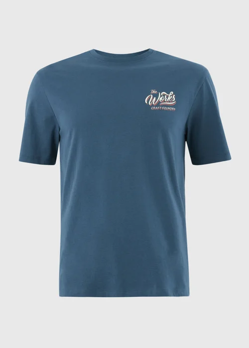 Blue Works Graphic T-Shirt - S Image 4