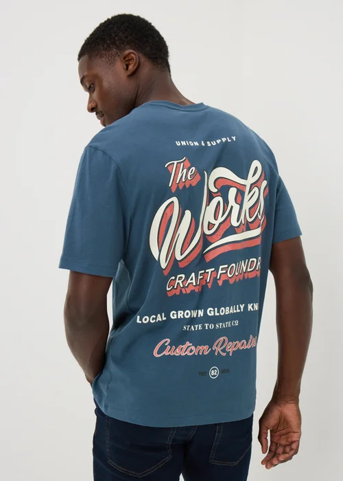 Blue Works Graphic T-Shirt - S Image 1