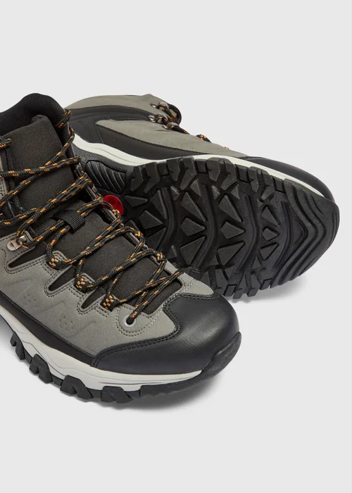Grey Walking Boots - 6 Image 2
