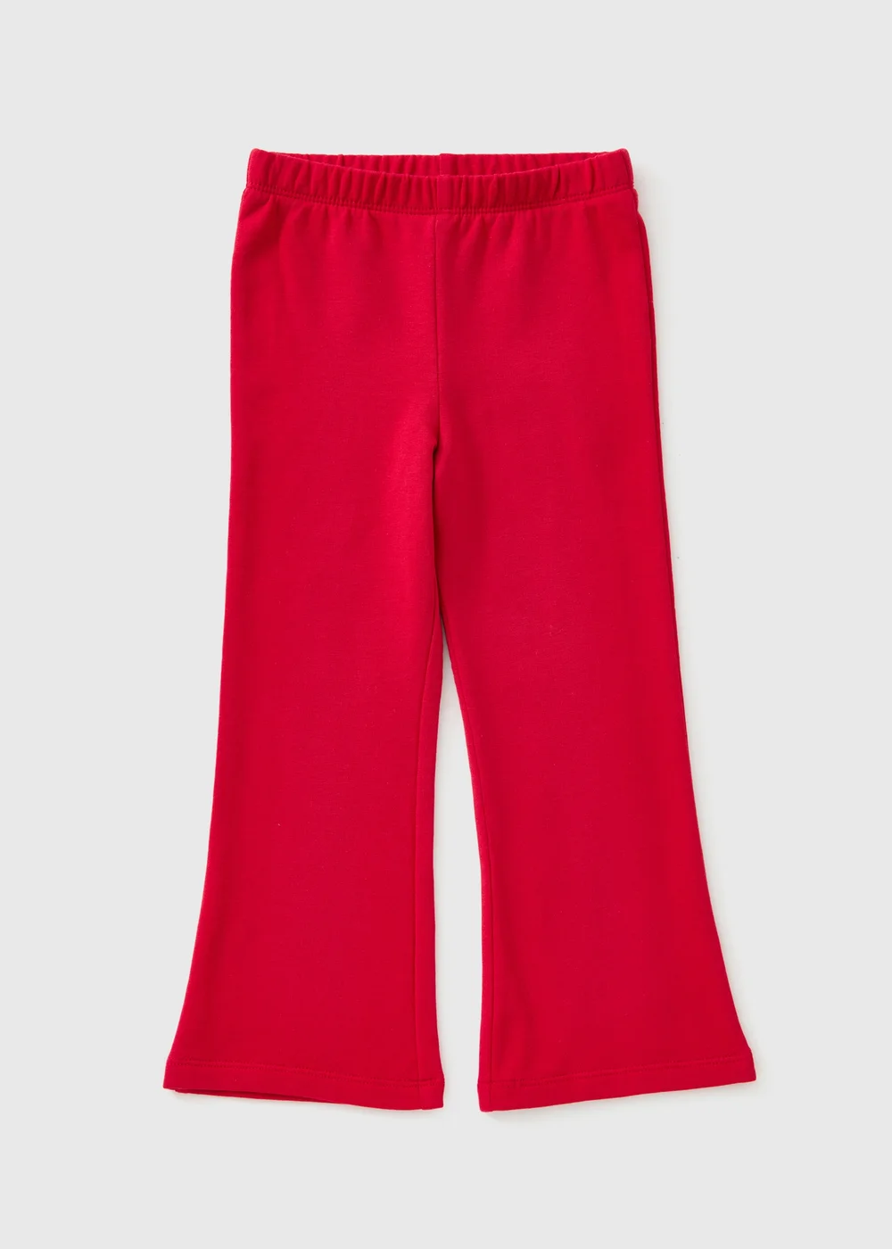 Girls Red Blushed Flared Leggings (1-8yrs) - 1-1.5 Yrs Image 1