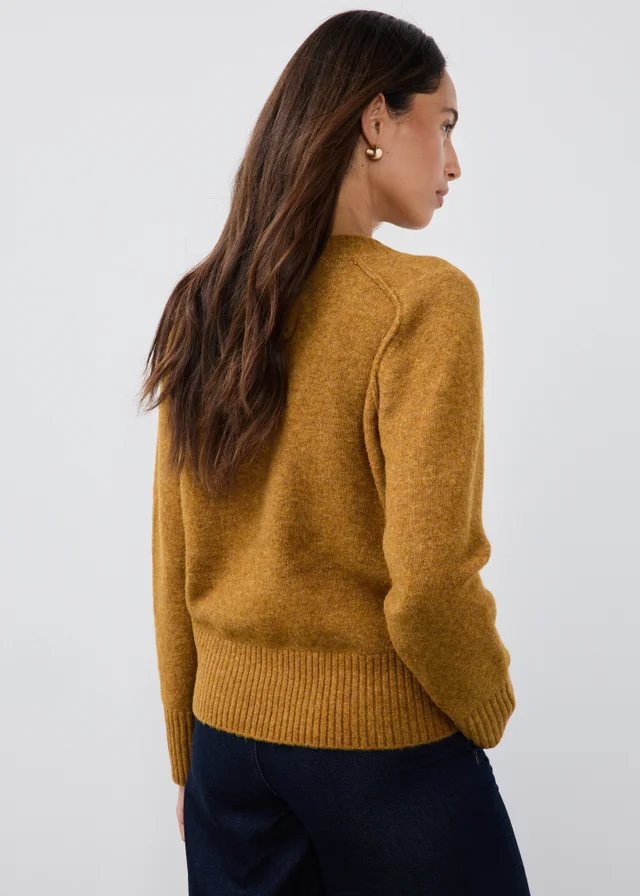 Ochre V-Neck Jumper
