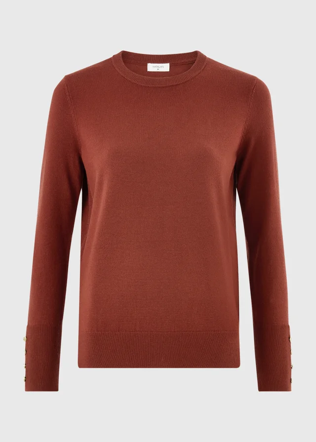 Burnt Orange Crew Neck Jumper