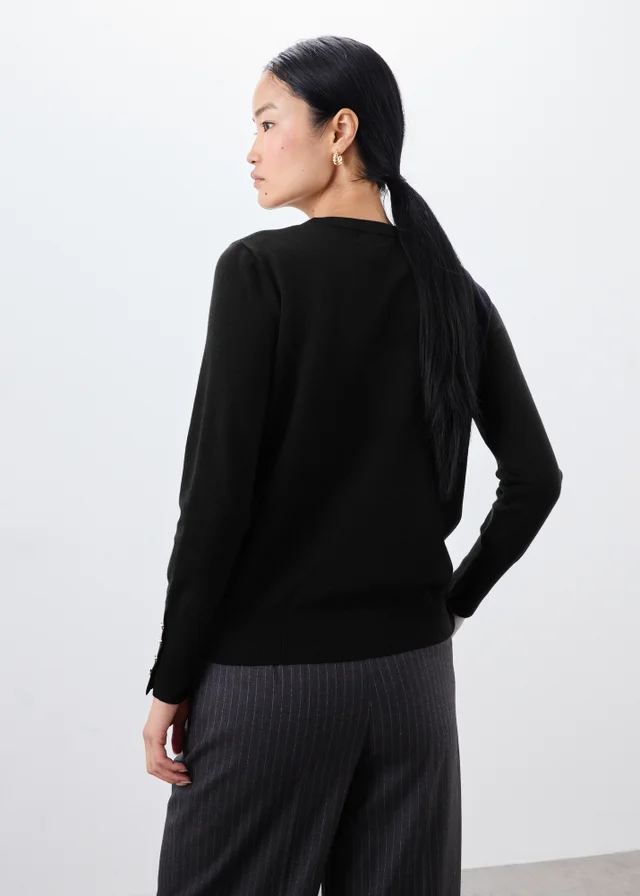 Black Crew Neck Jumper