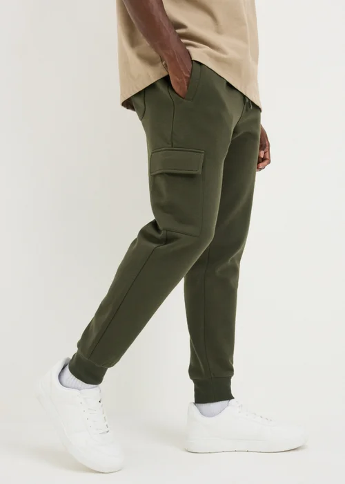 Khaki Slim Fit Cargo Jogging Bottoms - XS Image 2
