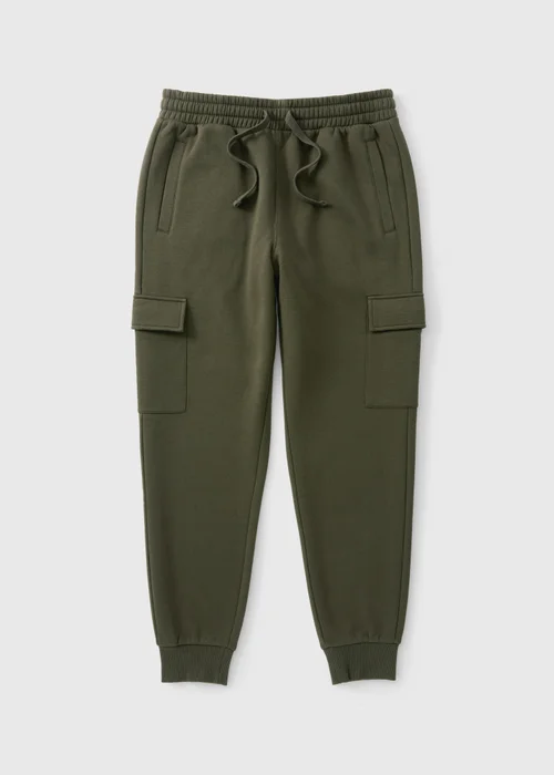 Khaki Slim Fit Cargo Jogging Bottoms - XS Image 4