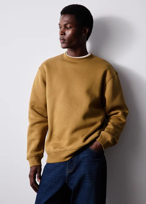 Mustard Crew Neck Jumper - S Image 1