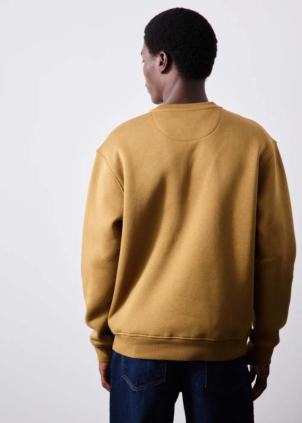 Mustard Crew Neck Jumper - S Image 3