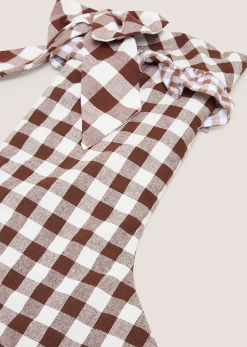 Gingham Brown Stocking Image 2
