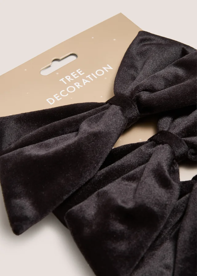 Black 3 Pack Bow Decorations