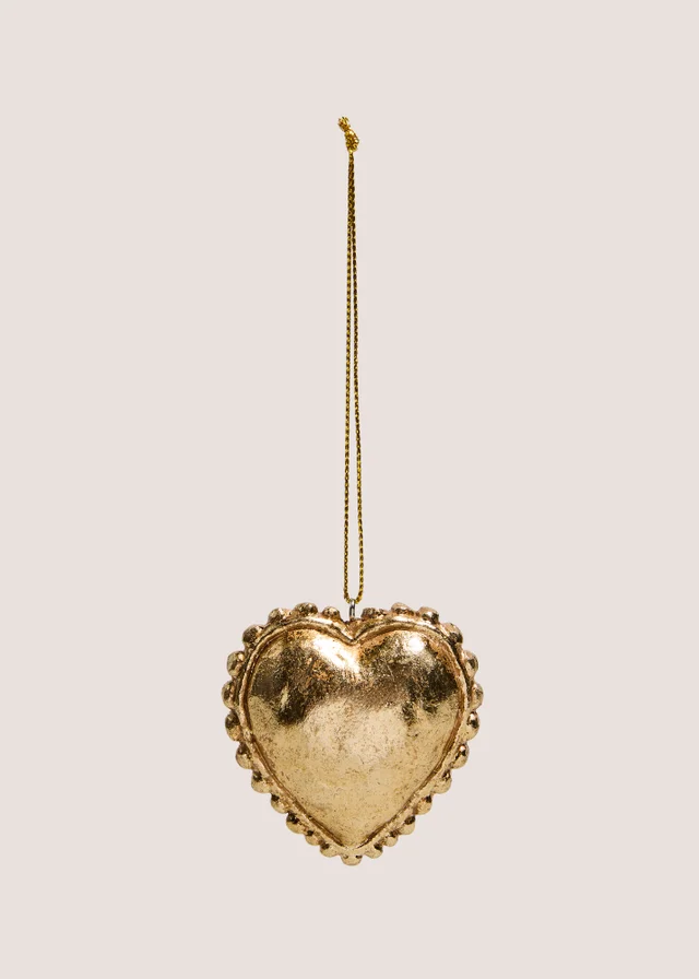 Gold Heart Hanging Decoration