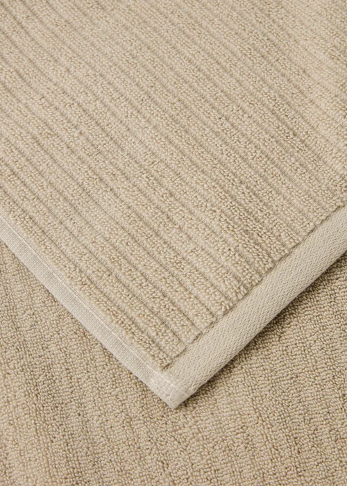Cream Skinny Rib Towel - Hand Towel Image 3