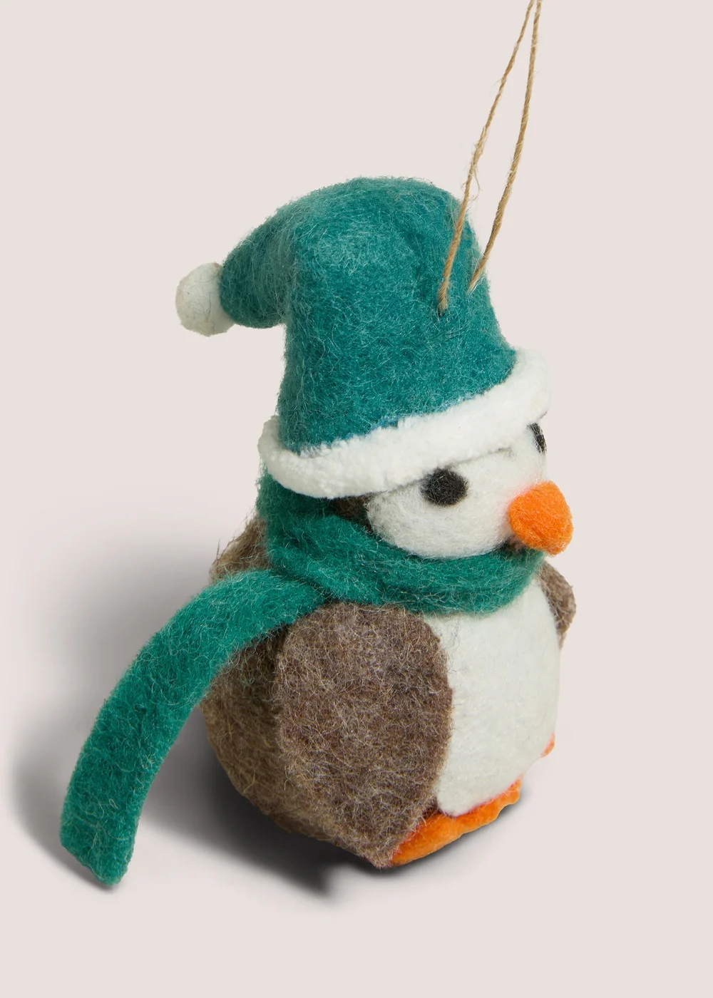 Green Felt Penguin Hanging Decoration Image 2