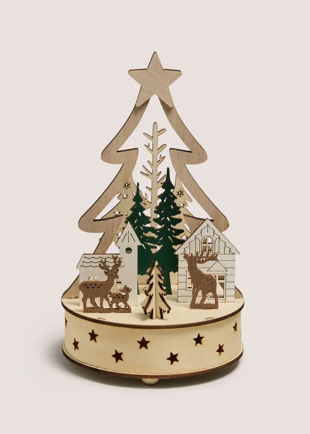 LED Round Tree House Scene