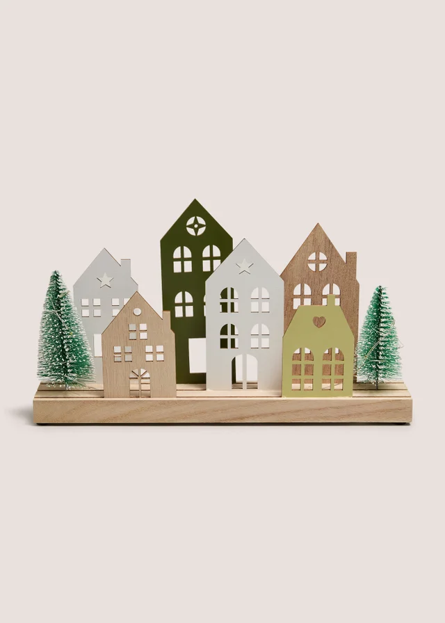 LED Small Wooden Scene