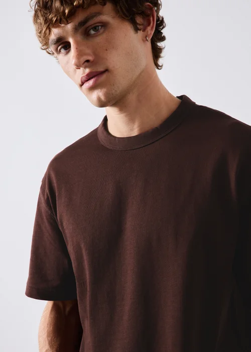 Burgundy Heavy Weight T-Shirt - XS Image 3