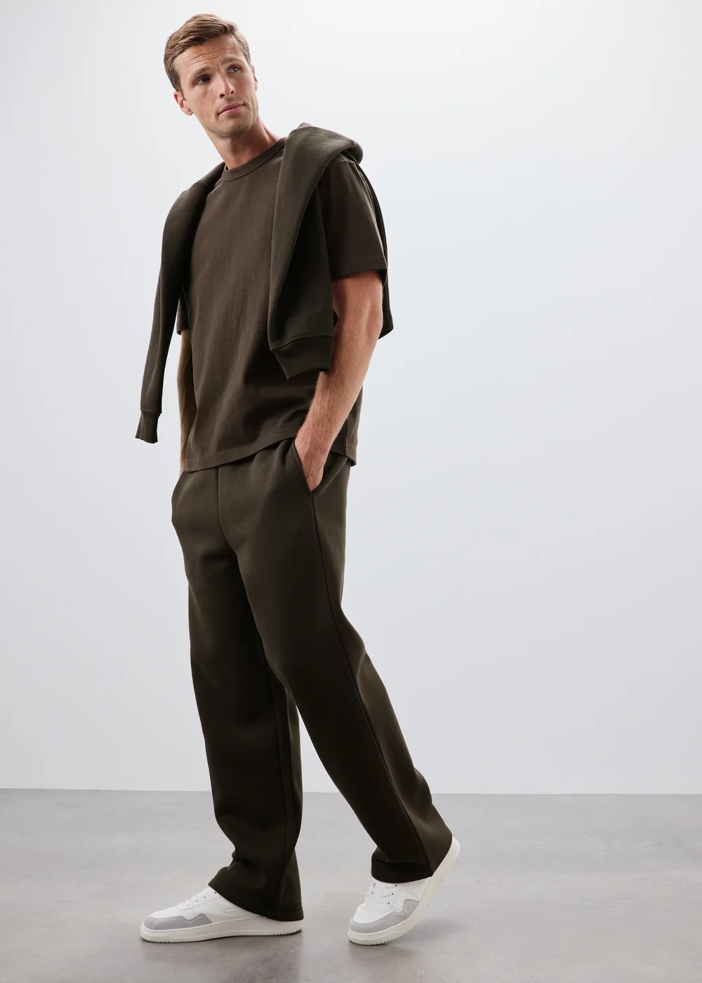 Brown Heavyweight Co Ord T-Shirt - XS Image 2