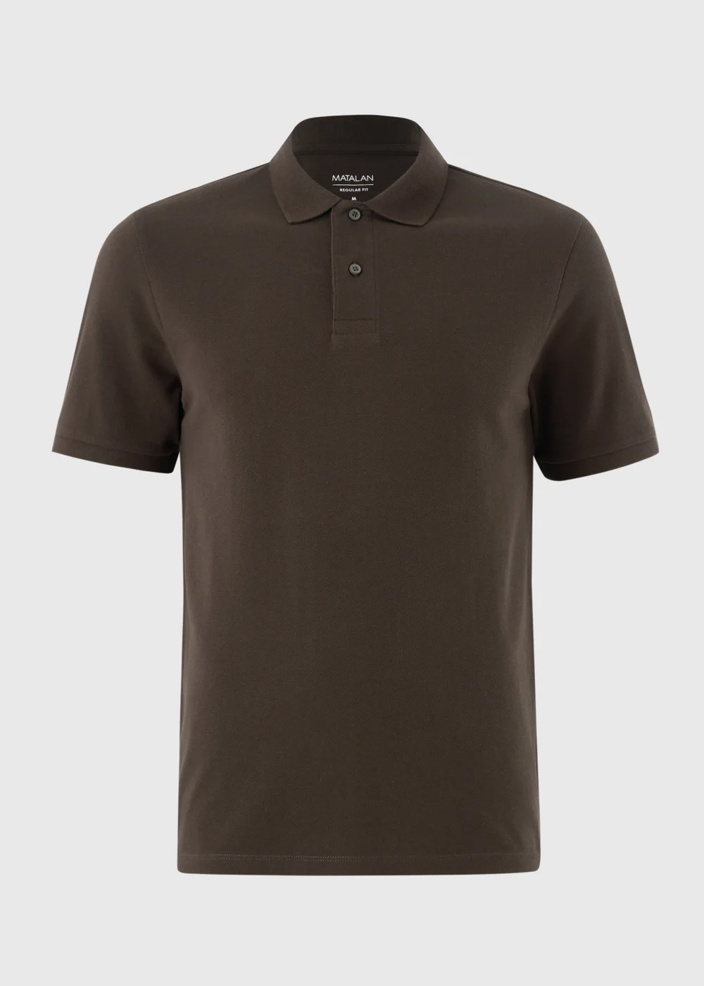 Brown Textured Polo Shirt - XS Image 4