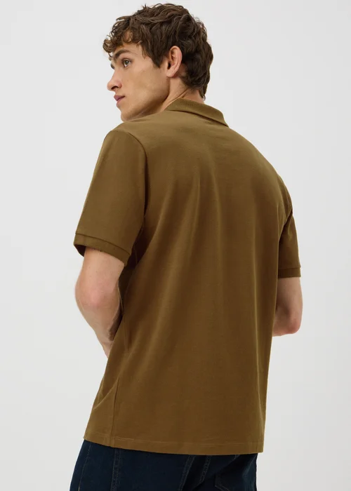 Mustard Plain Polo Shirt - XS Image 2