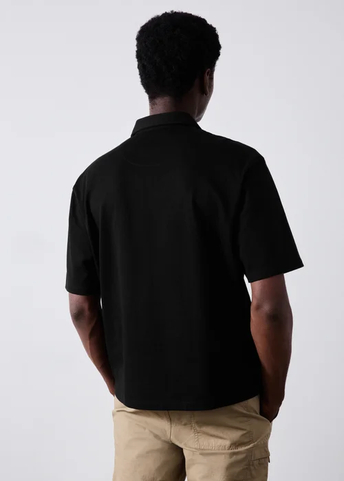 Black Heavyweight Polo Shirt - XS Image 2