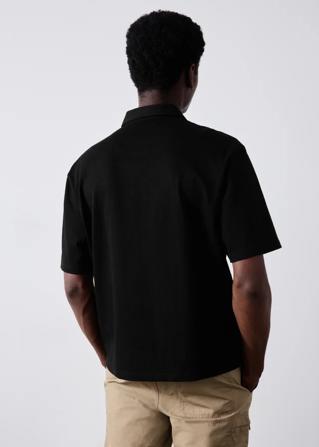 Black Heavyweight Polo Shirt