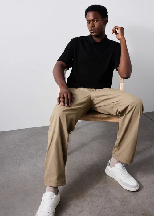 Black Heavyweight Polo Shirt - XS Image 4