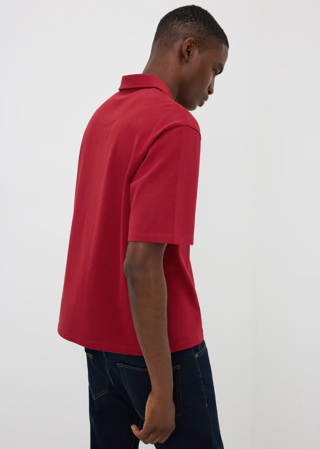 Red Heavyweight Polo Shirt