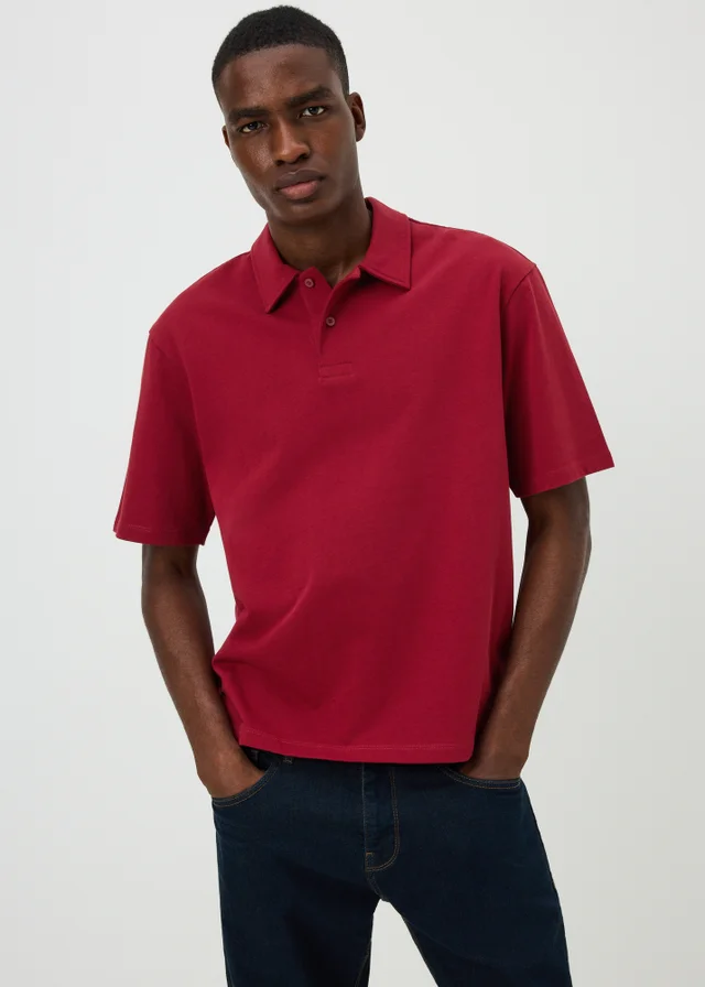 Red Heavyweight Polo Shirt