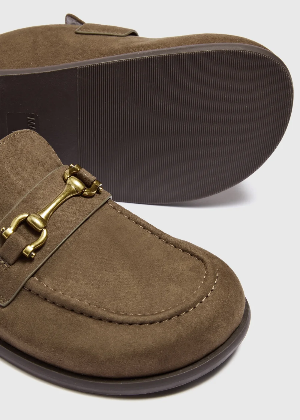 Khaki Closed Toe Mule - 3 Image 3