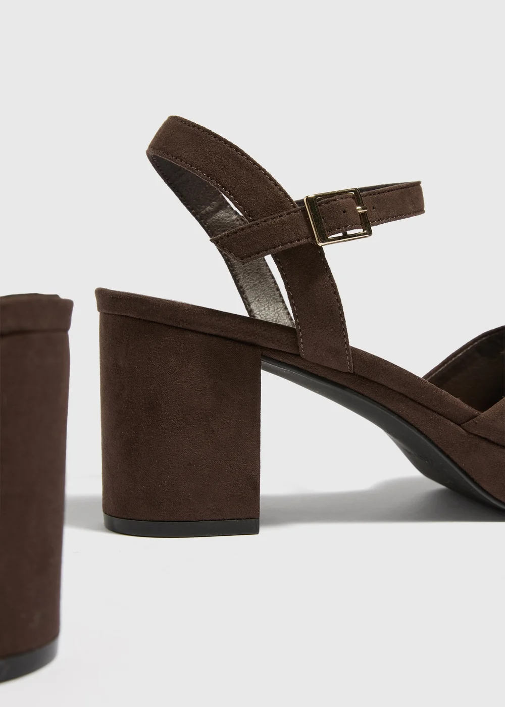 Brown Platform Block Heel - 3 Image 2