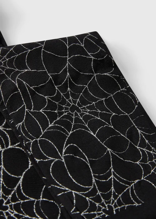 Girls Black Cobweb Tights (2-13yrs) - 2-3 Yrs Image 2