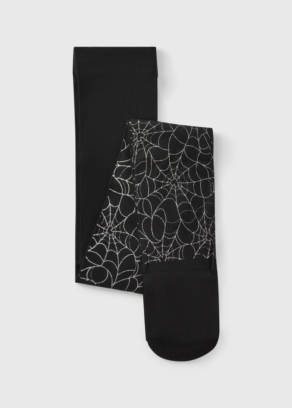 Girls Black Cobweb Tights (2-13yrs) - 2-3 Yrs Image 1