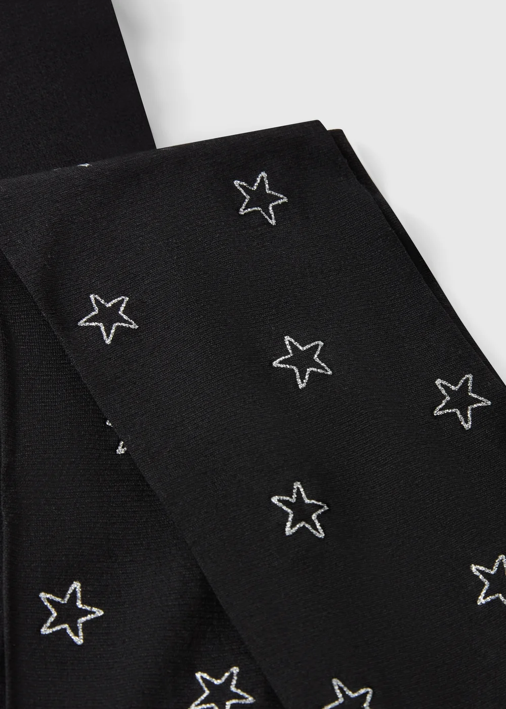 Girls Black Star Tights (2-13yrs) - 2-3 Yrs Image 2
