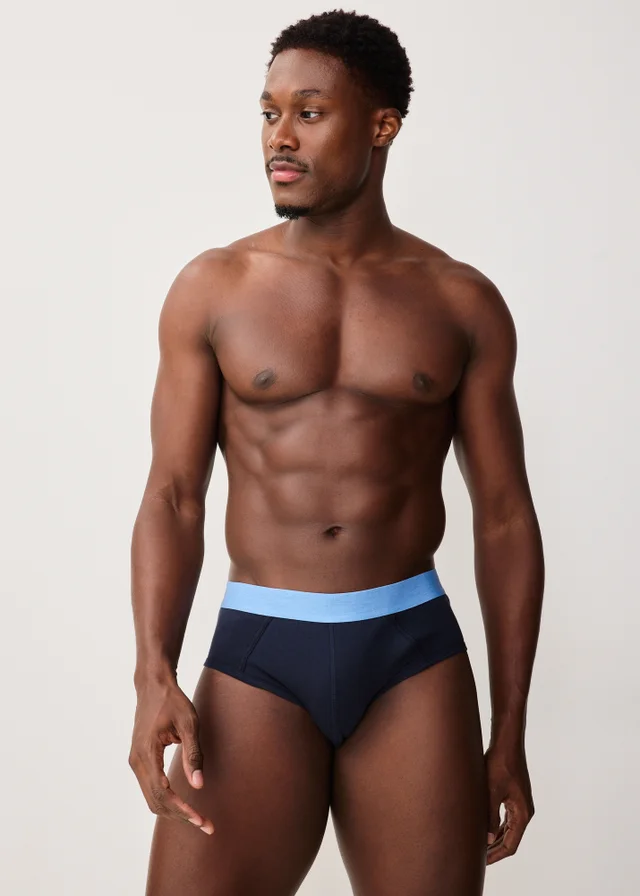 5 Pack Navy Fashion Briefs