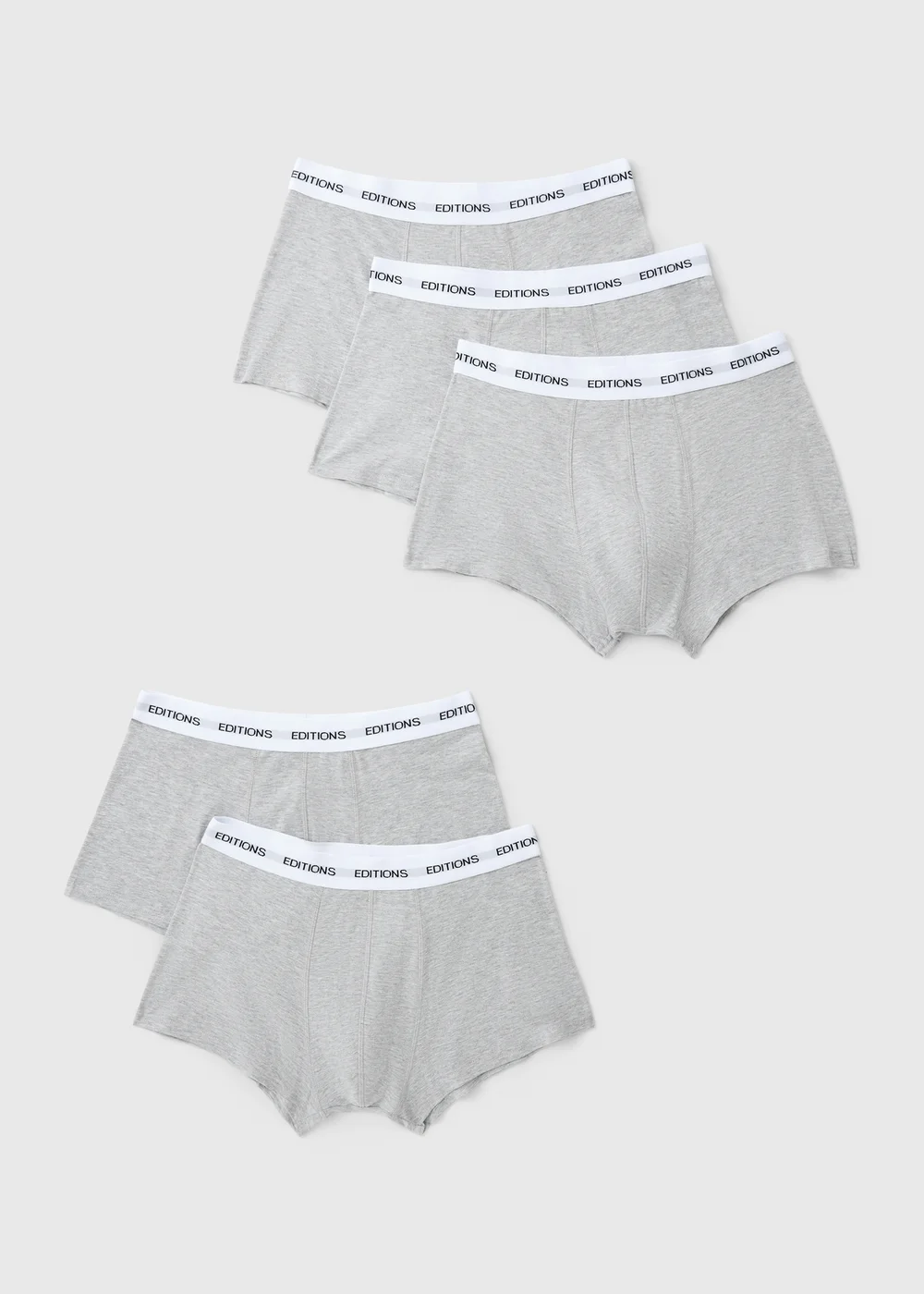 5 Pack Grey Classic Edition Hipsters - S Image 1