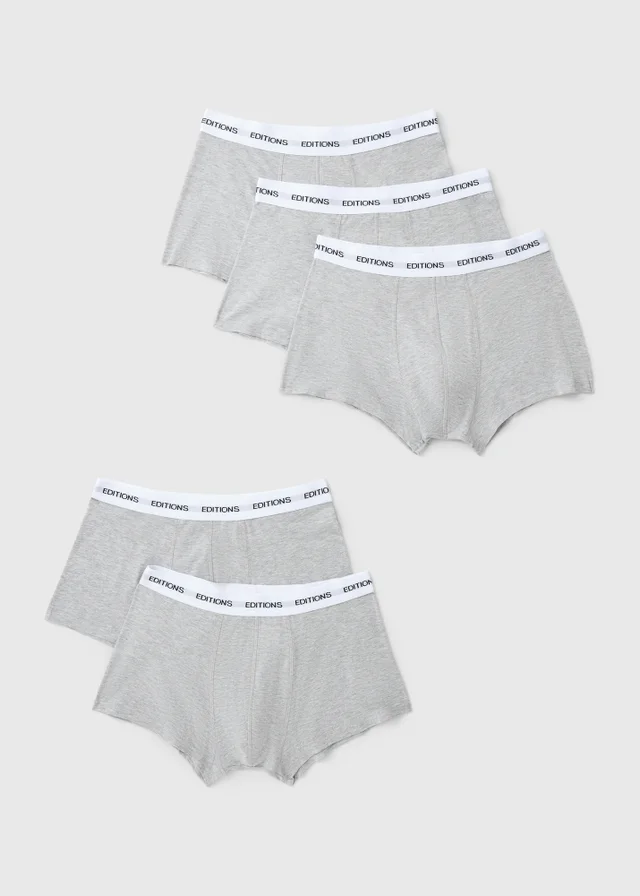 5 Pack Grey Classic Edition Hipsters