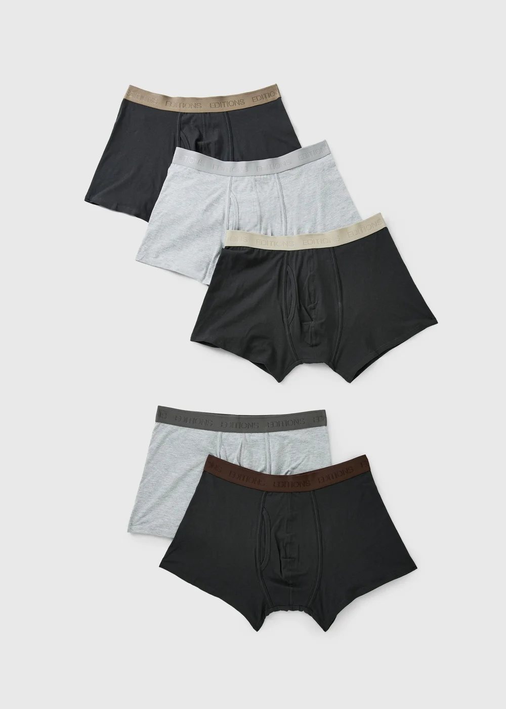 5 Pack Chocolate Brown Trunks - S Image 1