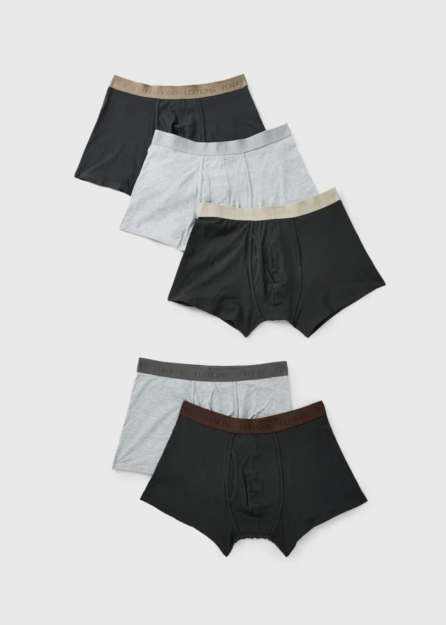 5 Pack Chocolate Brown Trunks