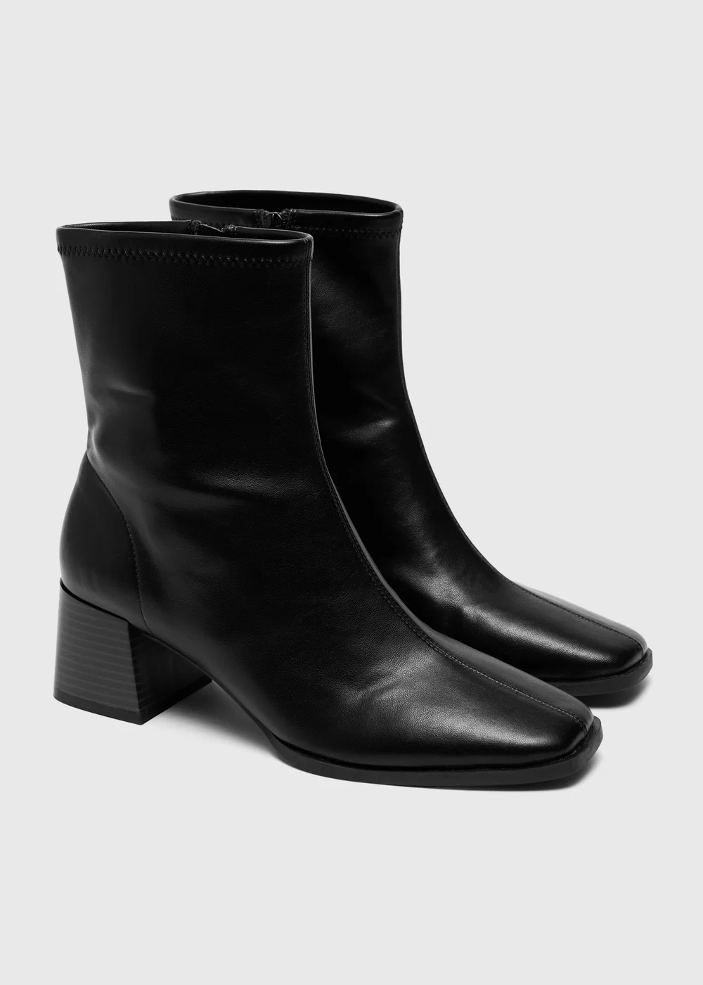 Black Sock Heeled Boot - 3 Image 3