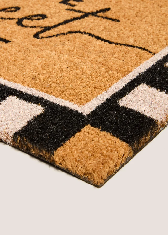 Brown Home Sweet Home Coir Doormat