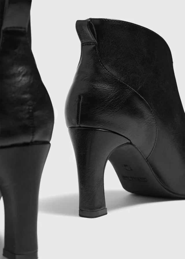 Black Heeled Ankle Boot